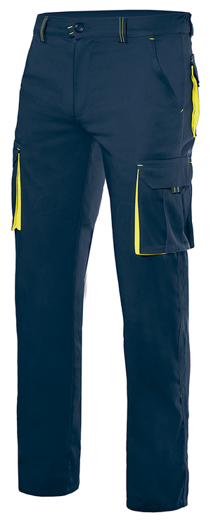 PANTALON AMBULANCIER NAVY JAUNE 2% STRECH